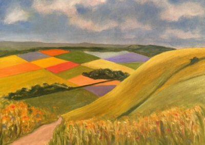 Sussex Downs bright colours look good on your wall